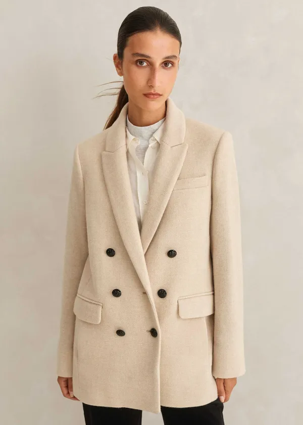 ME+EM Wool-Blend Blazer Coat | Women Blazers