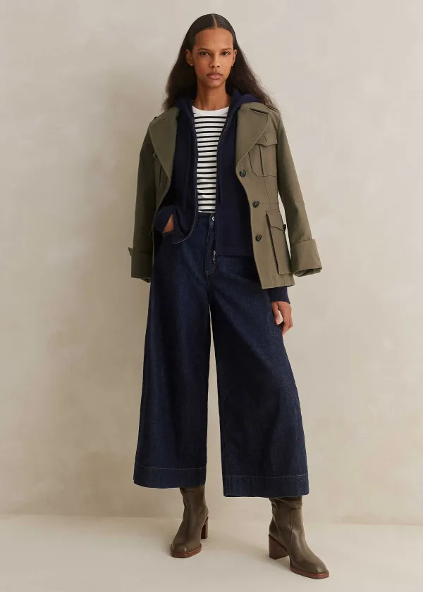 ME+EM Worn In Culotte Jean | Women Wide-Leg Trousers